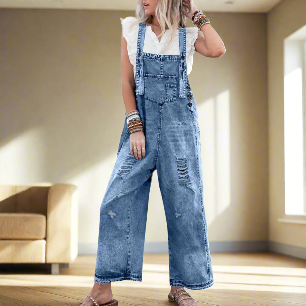 CARMELITA™ | Vintage Wash Adjustable Jumpsuit