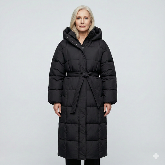 Carmen | Long Belted Puffer Coat